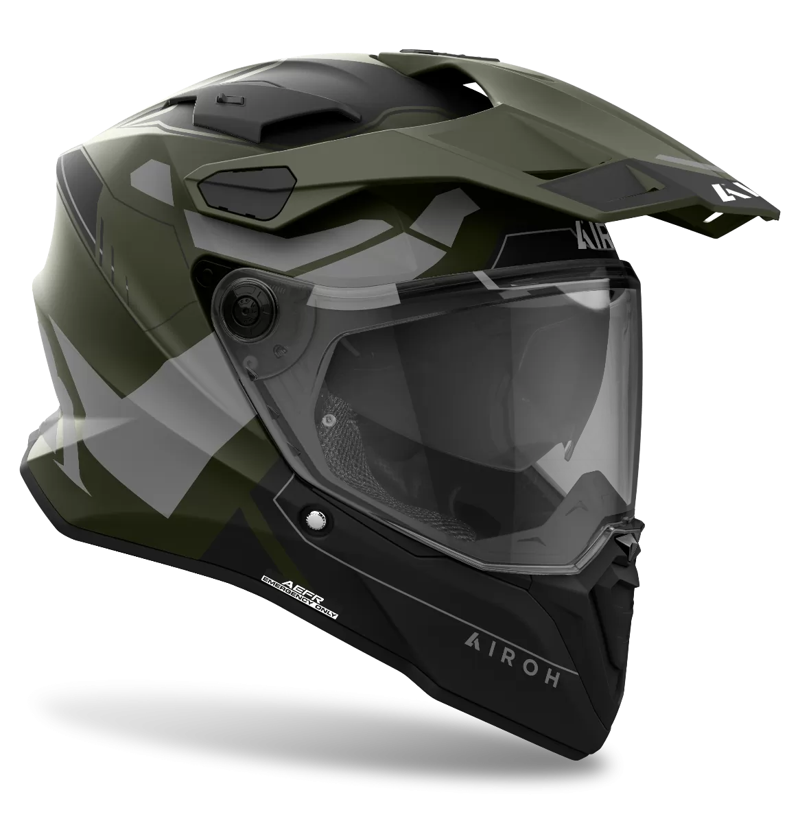 CASCO AIROH COMMANDER 2 REVEAL MILITARY GREEN