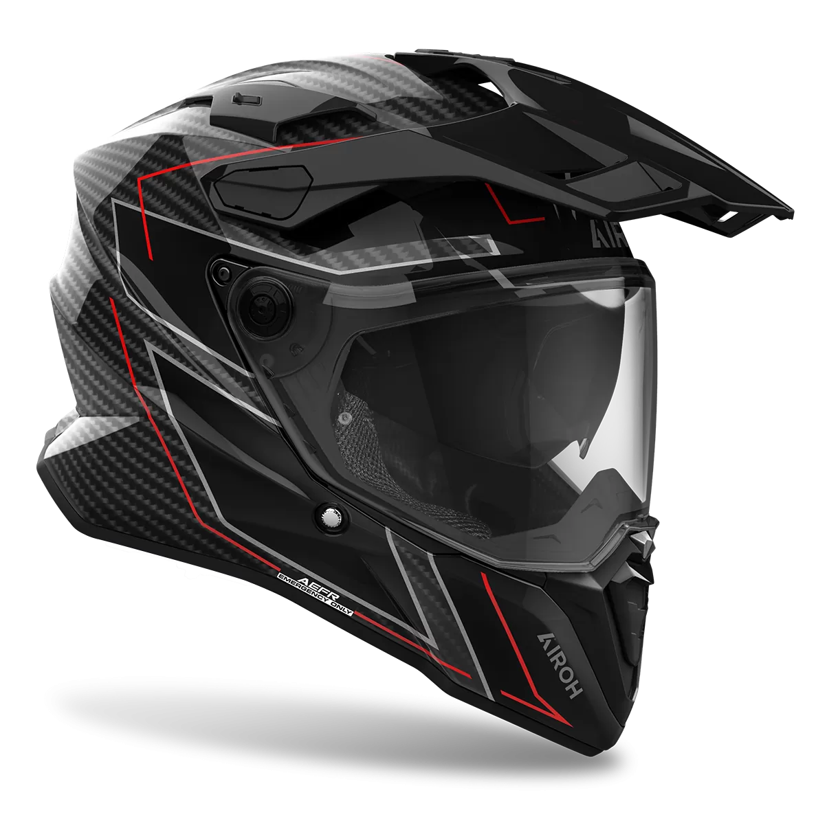 CASCO AIROH COMMANDER 2 CARBON STYLISH GLOSS