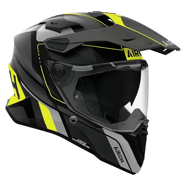 CASCO AIROH COMMANDER 2 SKIP YELLOW MATT