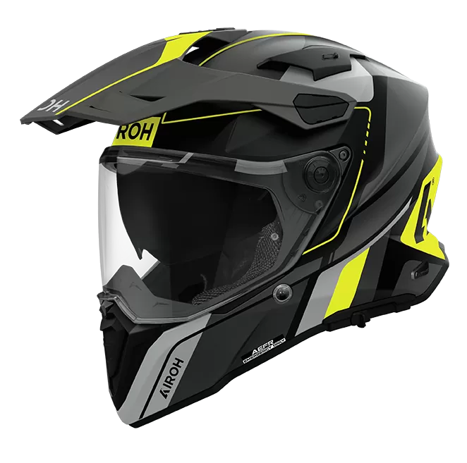 CASCO AIROH COMMANDER 2 SKIP YELLOW MATT