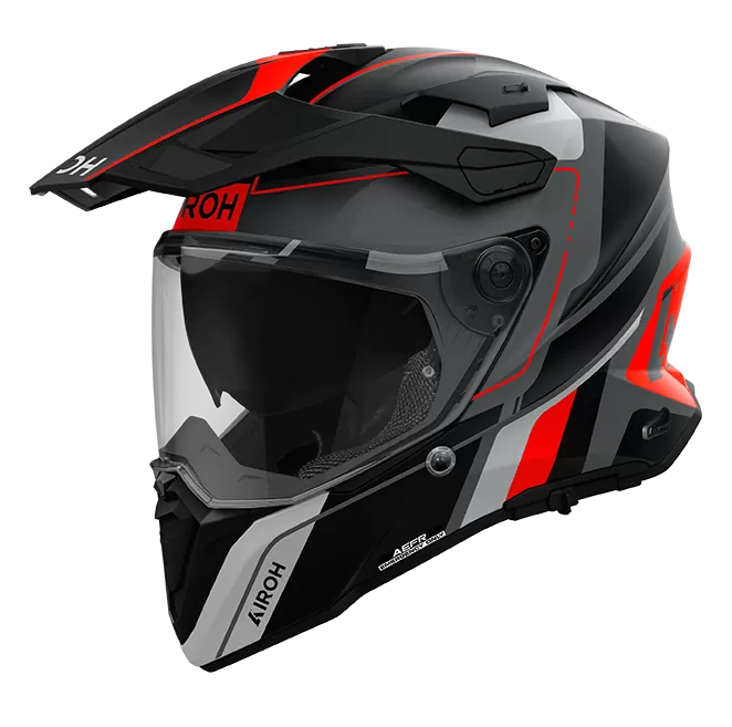 CASCO AIROH COMMANDER 2 SKIP ORANGE MATT