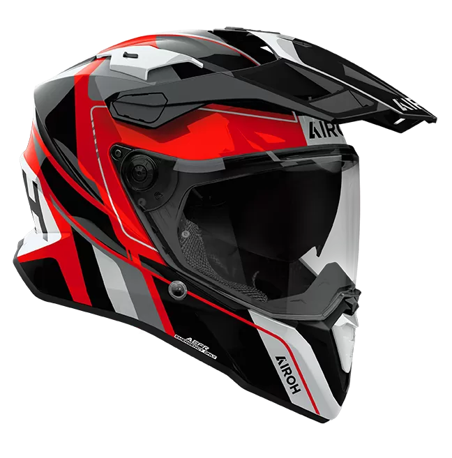 CASCO AIROH COMMANDER 2 SKIP RED GLOSS