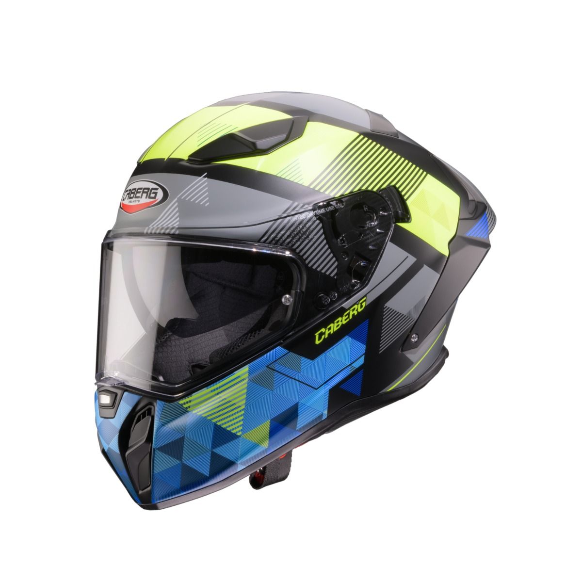 CASCO CABERG DRIFT EVO II PRISM MATT BLACK/YELLOW FLUO/BLUE