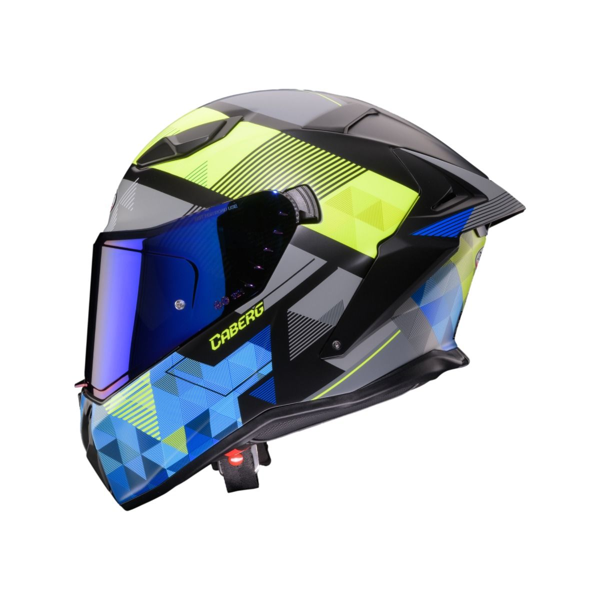CASCO CABERG DRIFT EVO II PRISM MATT BLACK/YELLOW FLUO/BLUE