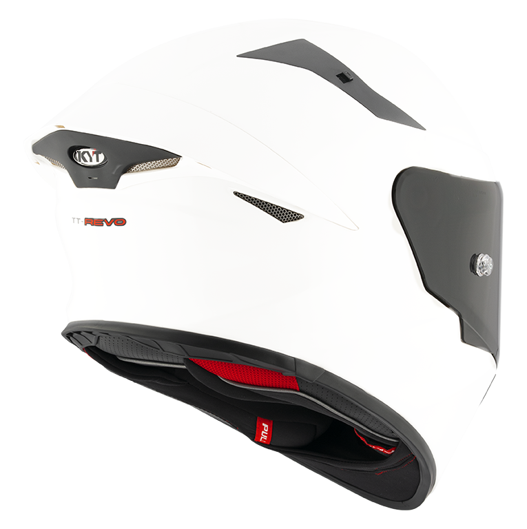 CASCO KYT TT-REVO PLAIN WHITE