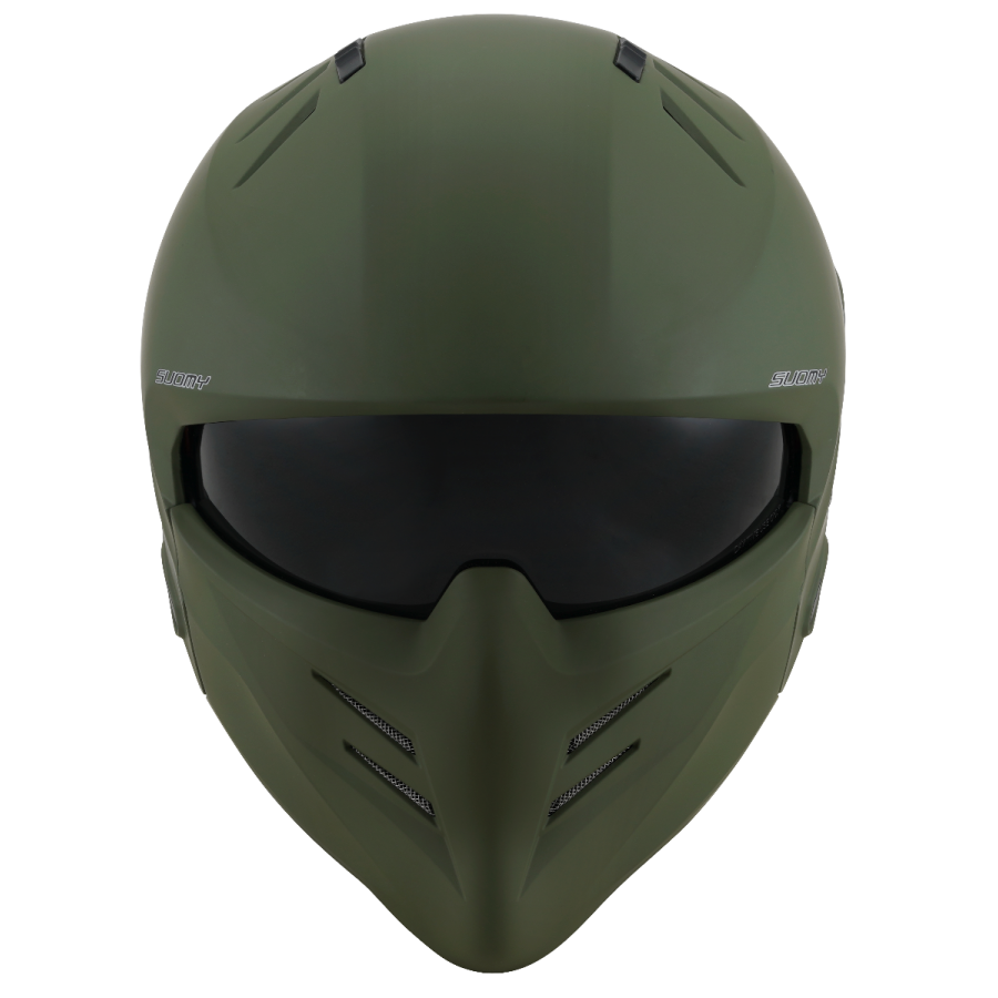 CASCO SUOMY ARMOR PLAIN MATT ARMY GREEN E06