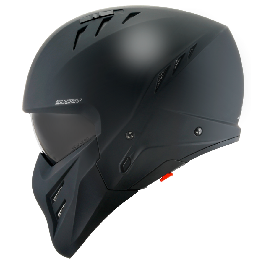 CASCO SUOMY ARMOR PLAIN MATT BLACK E06