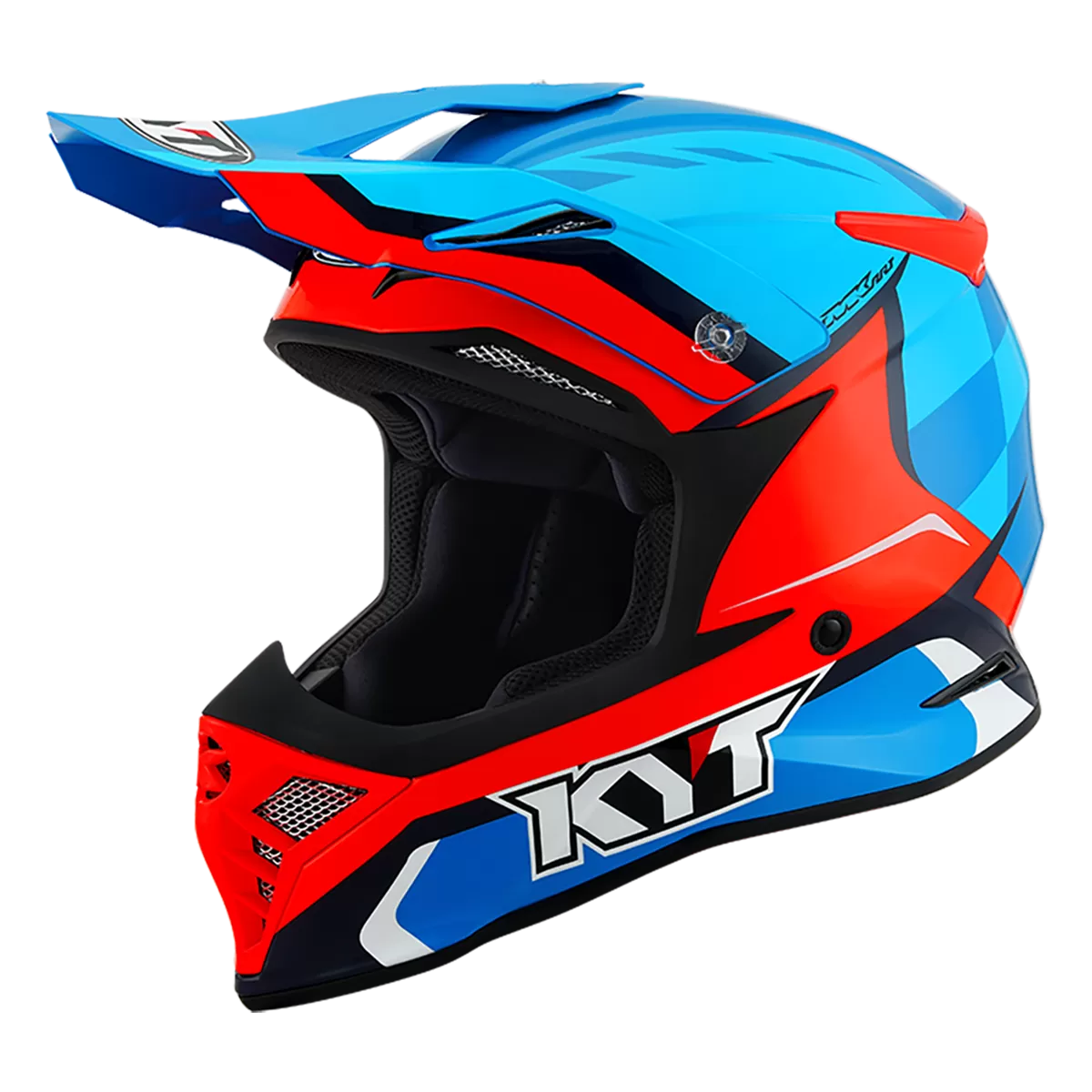 CASCO KYT SKYHAWK GLOWING BLUE/ORANGE FLUO