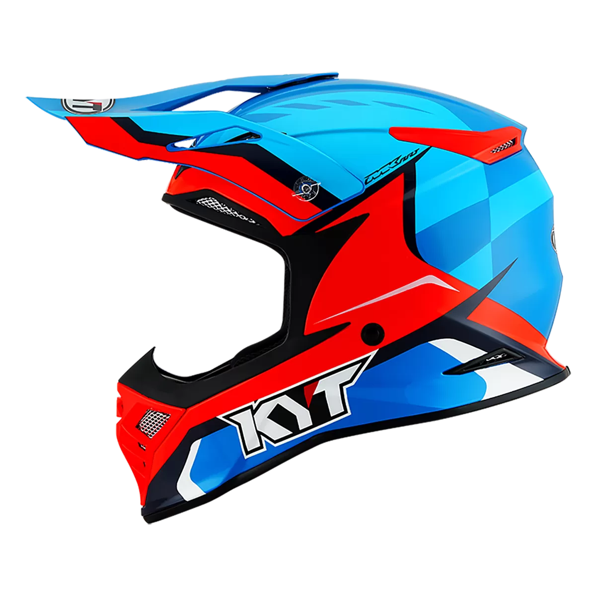 CASCO KYT SKYHAWK GLOWING BLUE/ORANGE FLUO