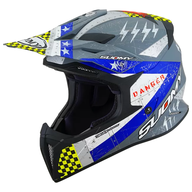 CASCO SUOMY X-WING JETFIGHTER MATT BLUE