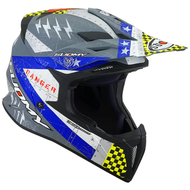 CASCO SUOMY X-WING JETFIGHTER MATT BLUE