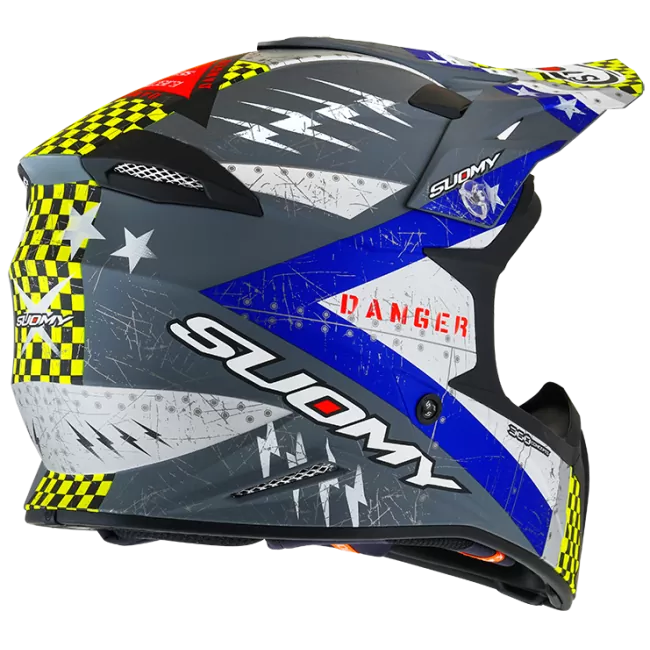 CASCO SUOMY X-WING JETFIGHTER MATT BLUE