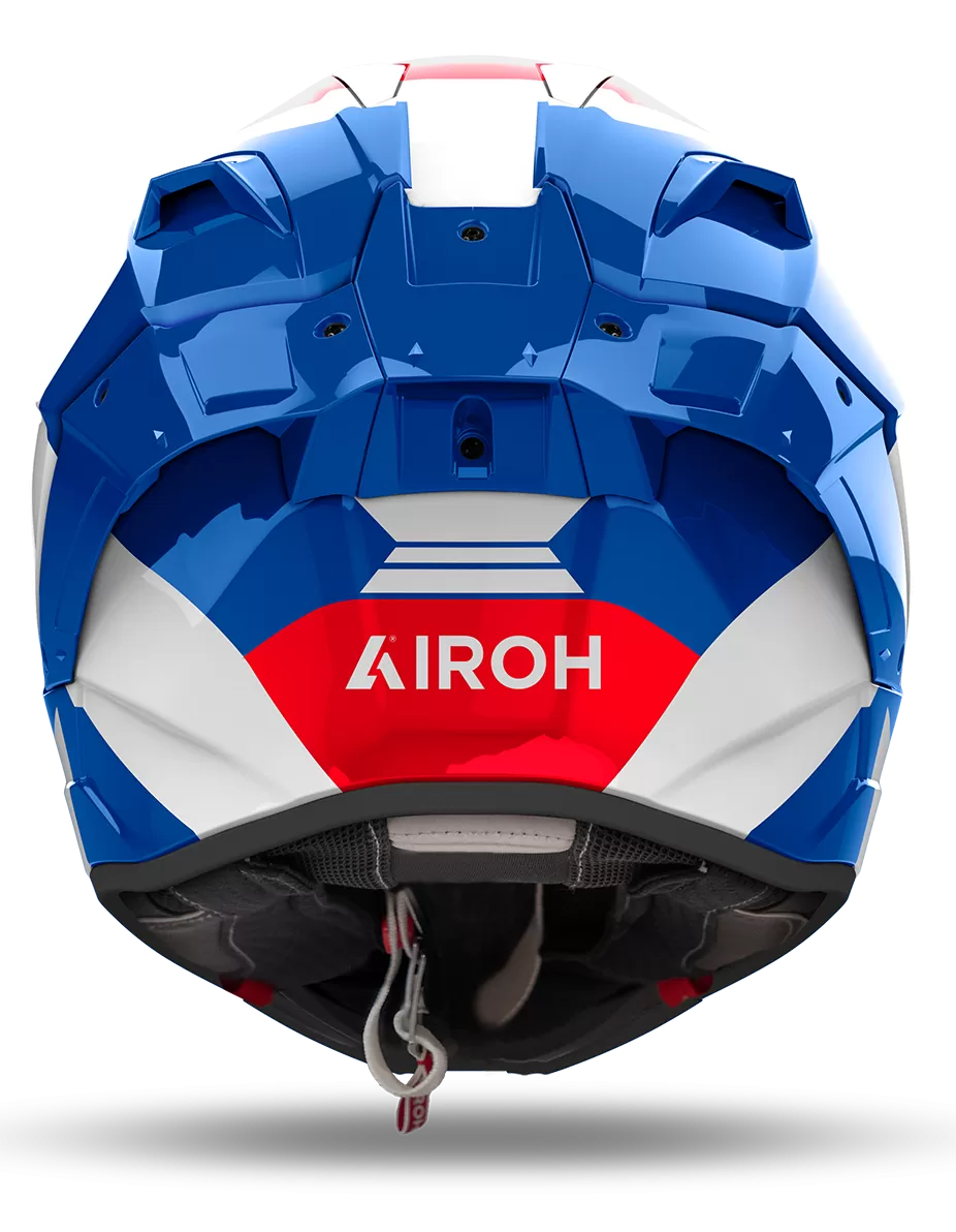 CASCO AIROH GP800 COMPETITION BLUE/RED GLOSS