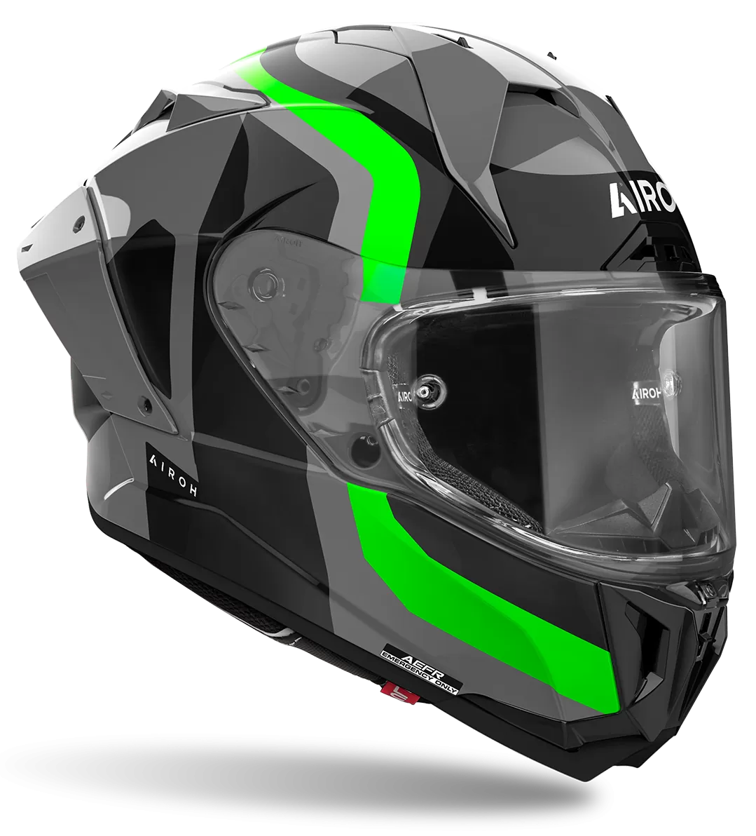 CASCO AIROH GP800 COMPETITION GREEN FLUO GLOSS