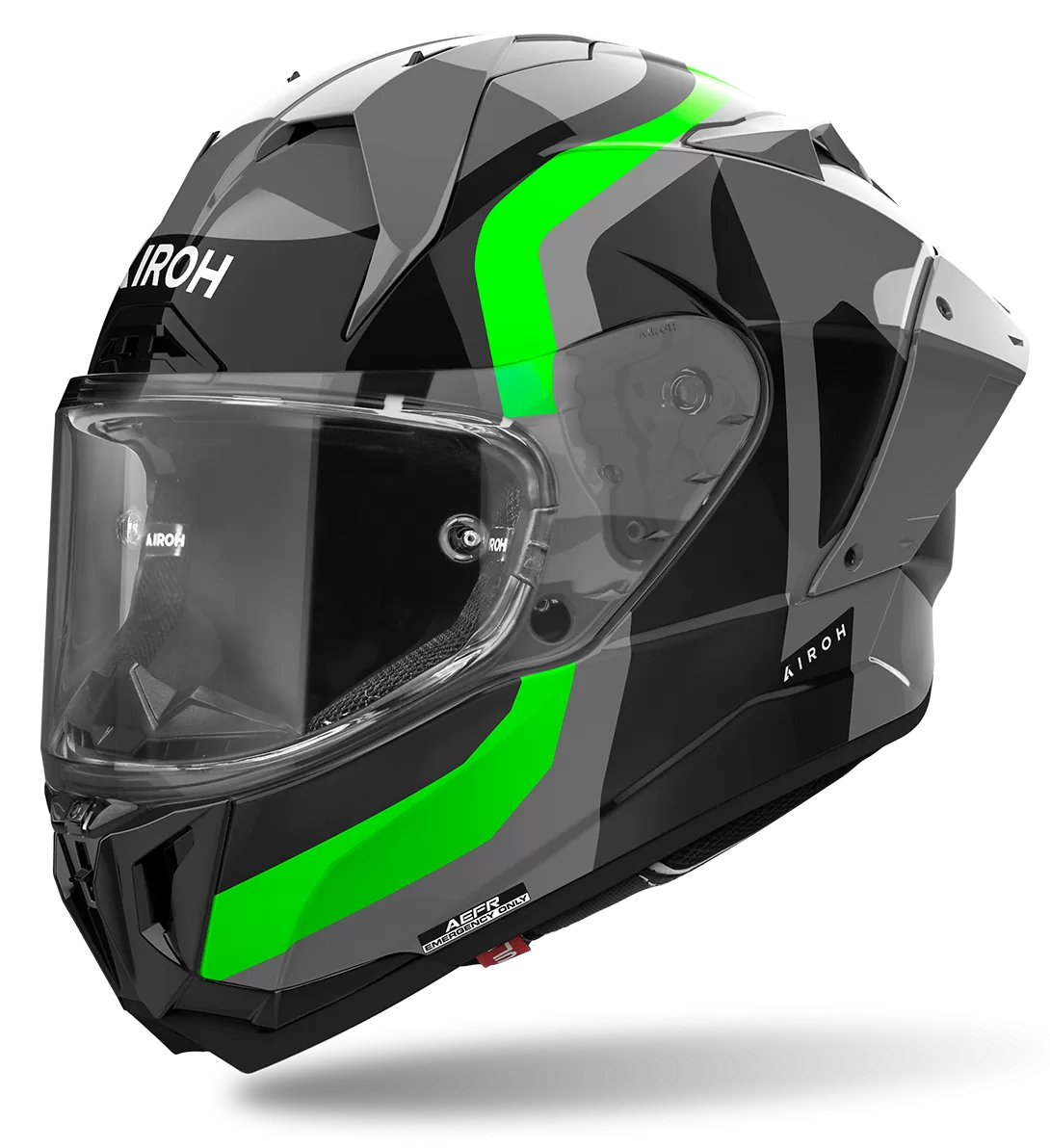 CASCO AIROH GP800 COMPETITION GREEN FLUO GLOSS