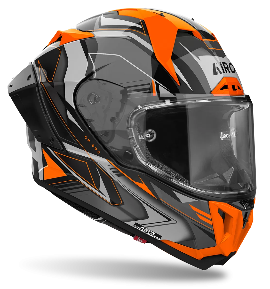 CASCO AIROH GP800 MUST ORANGE GLOSS
