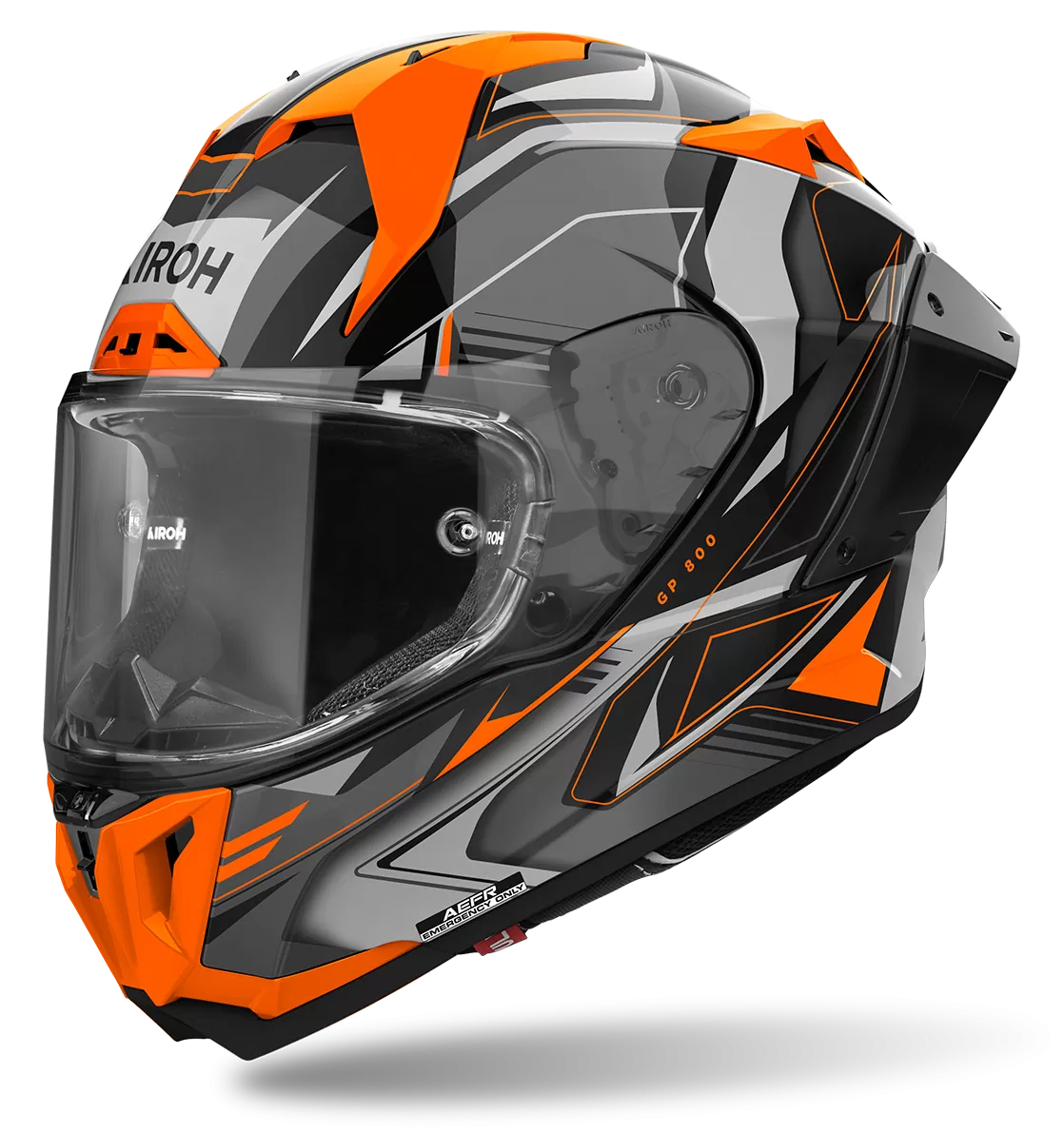 CASCO AIROH GP800 MUST ORANGE GLOSS