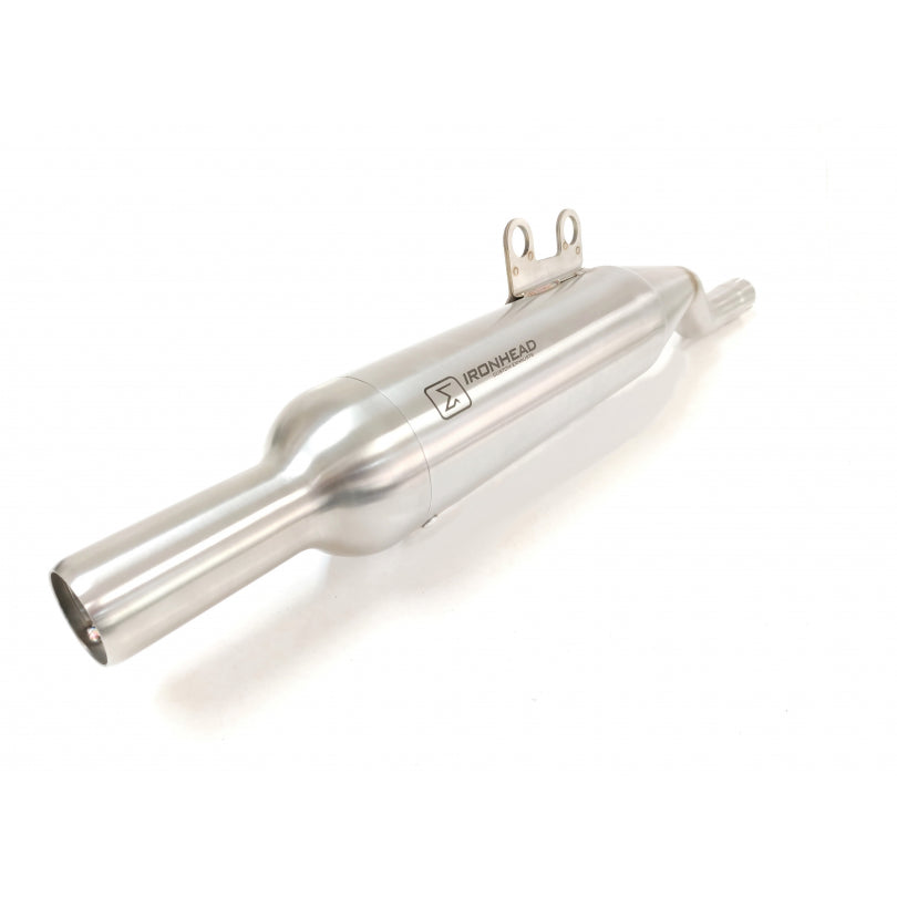 ESCAPE IXIL FULL SYSTEM - IRONHEAD ROUND MATT INOX - BENELLI IMPERIALE 400 (P09)