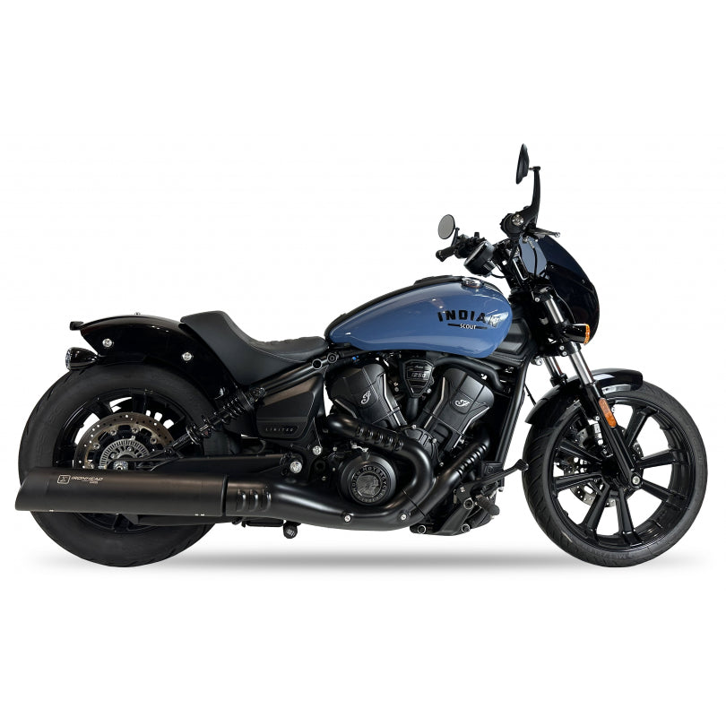 ESCAPE IXIL SLIP ON - IRONHEAD ROUND BLACK - INDIAN SCOUT 24-25