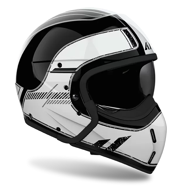 CASCO AIROH J110 RASTER WHITE GLOSS