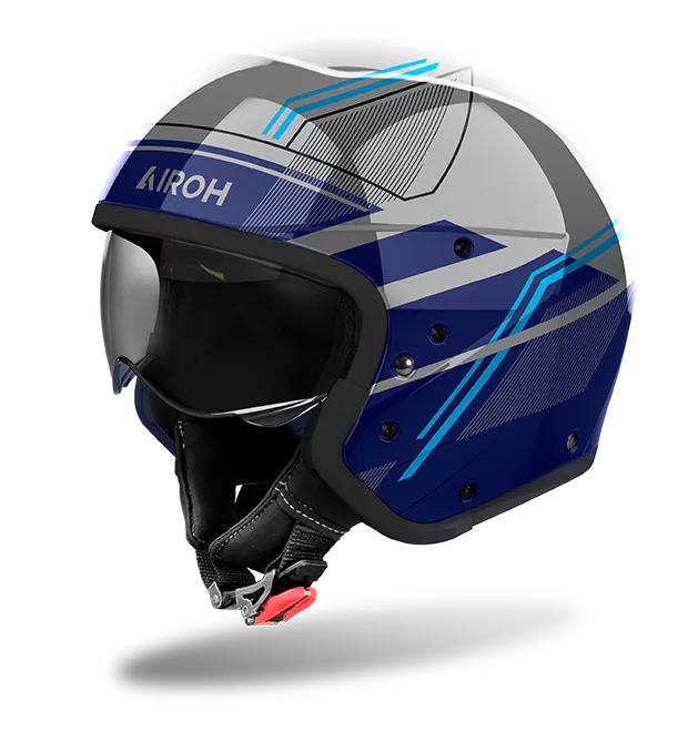 CASCO AIROH J110 SLIM BLUE GLOSS
