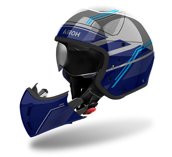 CASCO AIROH J110 SLIM BLUE GLOSS