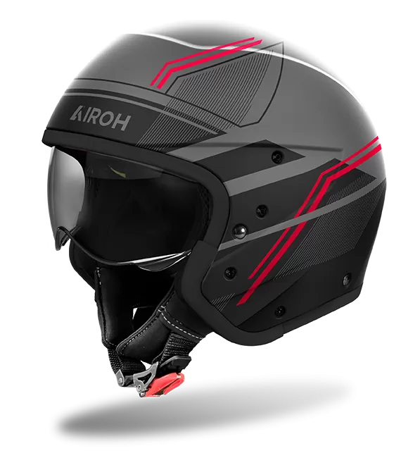 CASCO AIROH J110 SLIM RED GLOSS