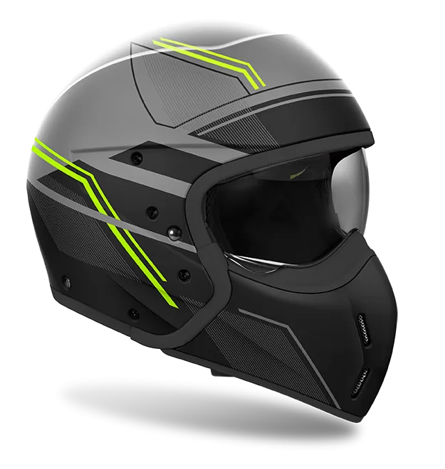 CASCO AIROH J110 SLIM YELLOW MATT