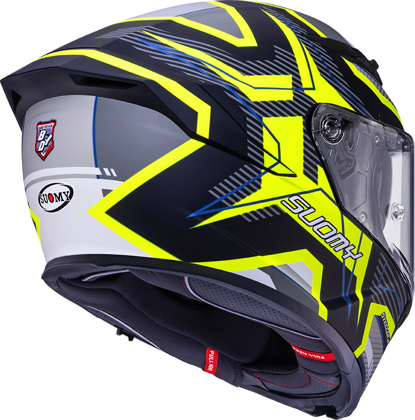 CASCO SUOMY STELLAR 2 BLACKSTAR MATT BLACK/YELLOW