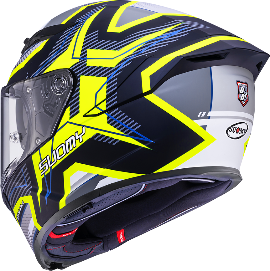 CASCO SUOMY STELLAR 2 BLACKSTAR MATT BLACK/YELLOW