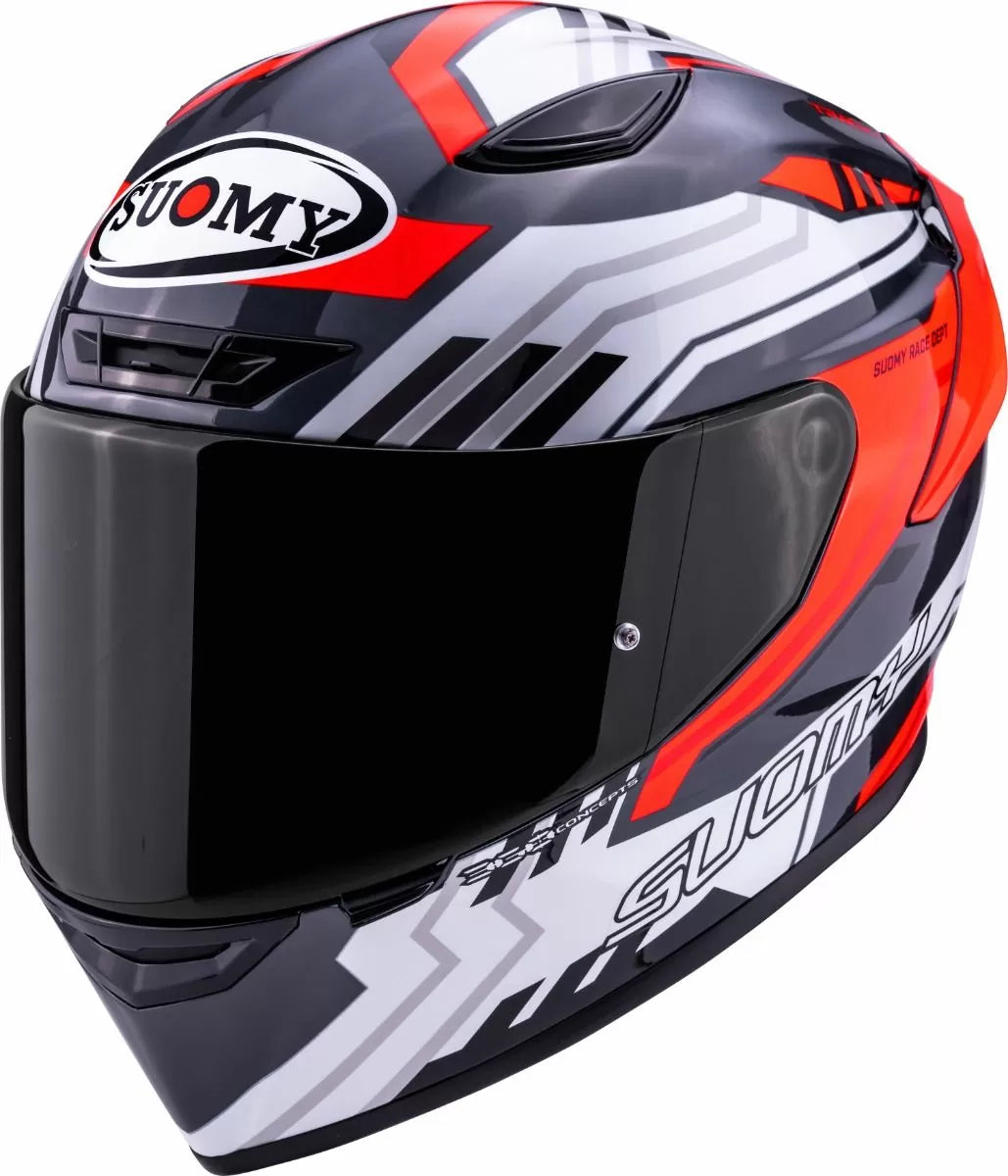 CASCO SUOMY TRACK-1 FRAMEWORK WHITE/RED/BLUE