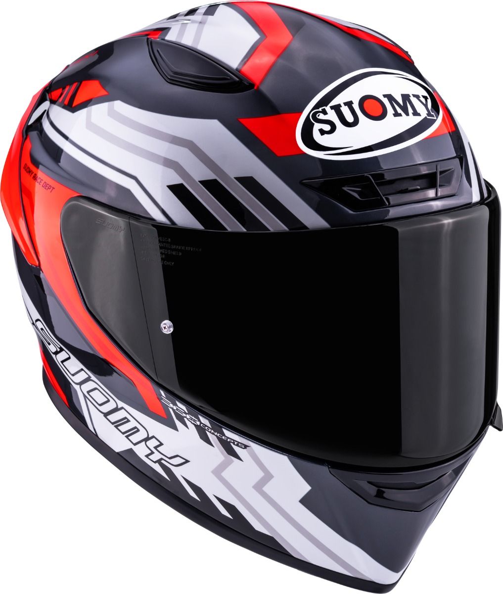CASCO SUOMY TRACK-1 FRAMEWORK WHITE/RED