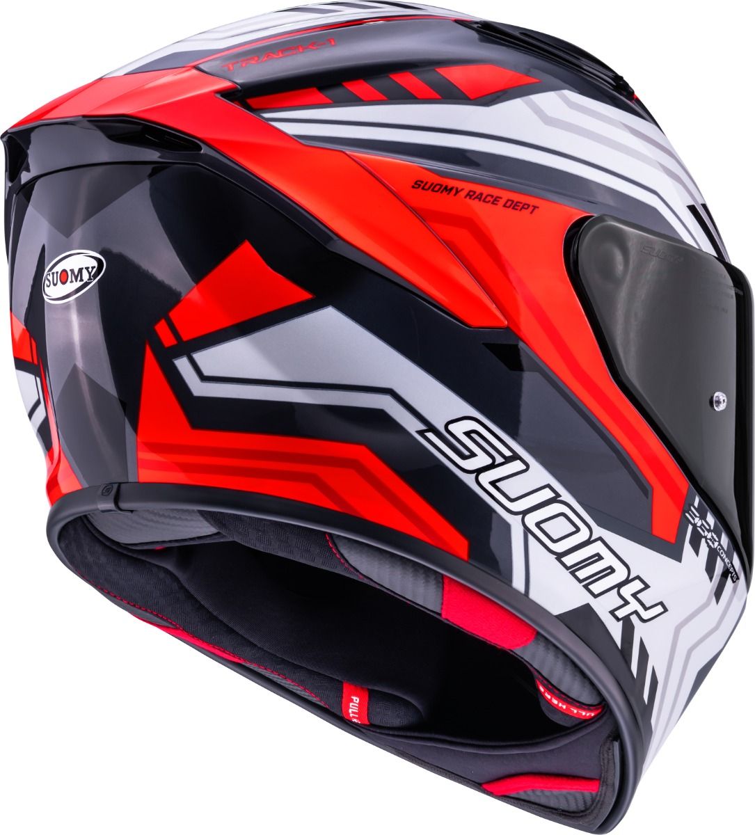 CASCO SUOMY TRACK-1 FRAMEWORK WHITE/RED
