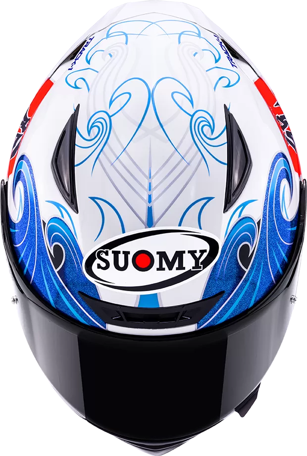 CASCO SUOMY TRACK-1 WAVES WHITE