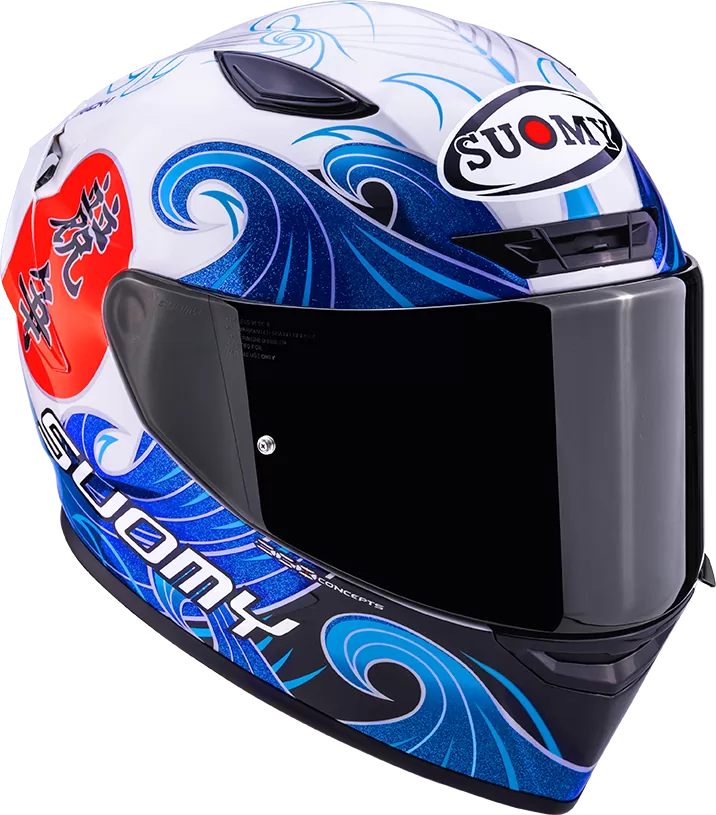 CASCO SUOMY TRACK-1 WAVES WHITE