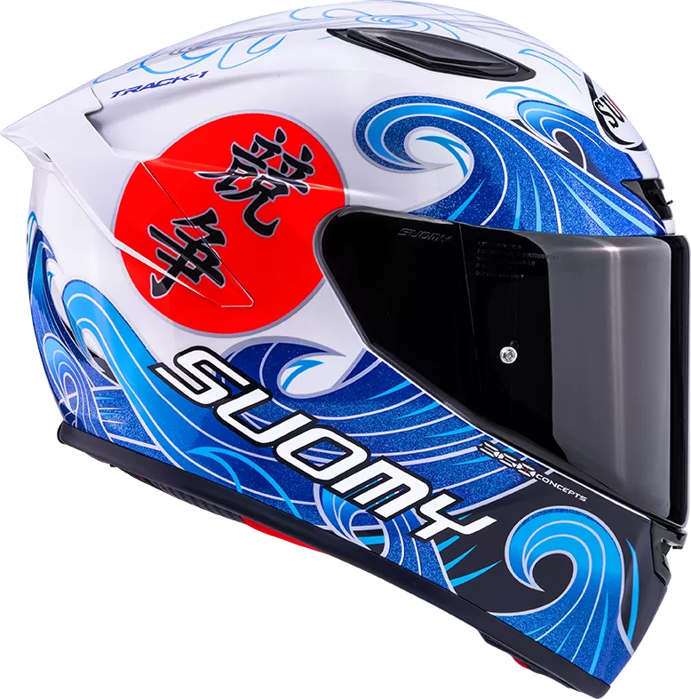 CASCO SUOMY TRACK-1 WAVES WHITE