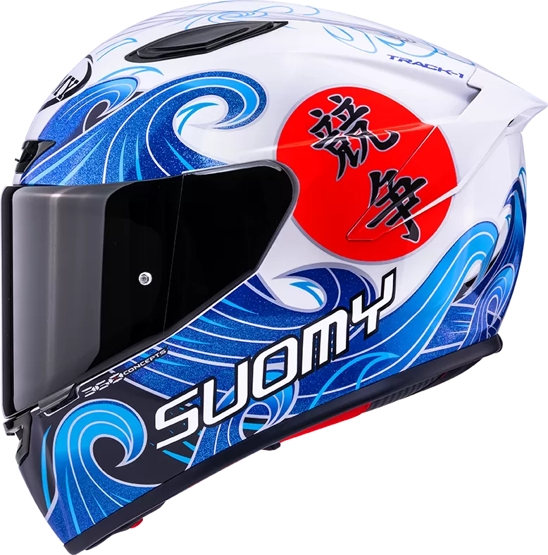 CASCO SUOMY TRACK-1 WAVES WHITE