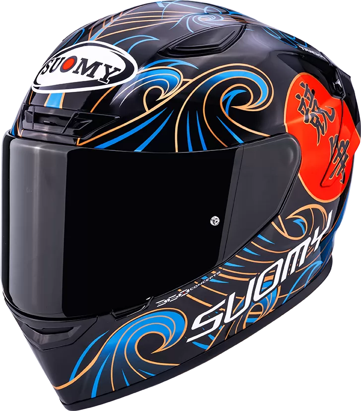 CASCO SUOMY TRACK-1 WAVES BLACK