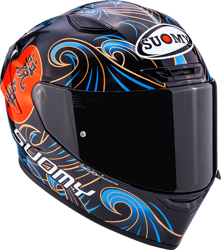 CASCO SUOMY TRACK-1 WAVES BLACK