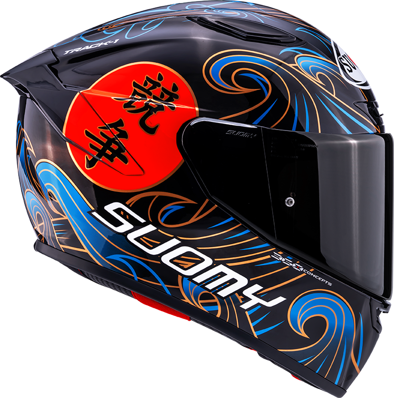 CASCO SUOMY TRACK-1 WAVES BLACK