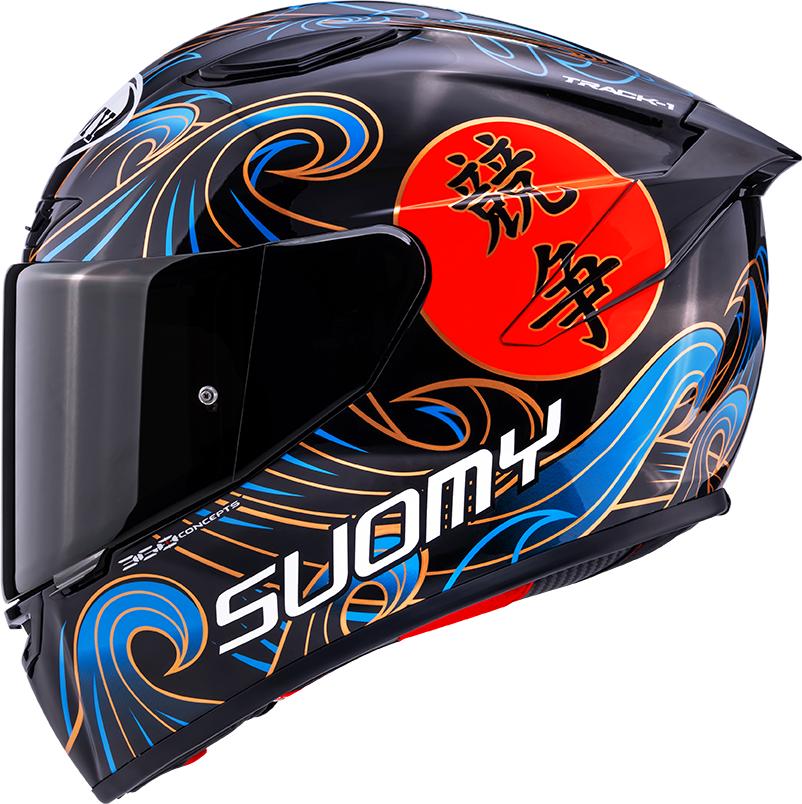 CASCO SUOMY TRACK-1 WAVES BLACK