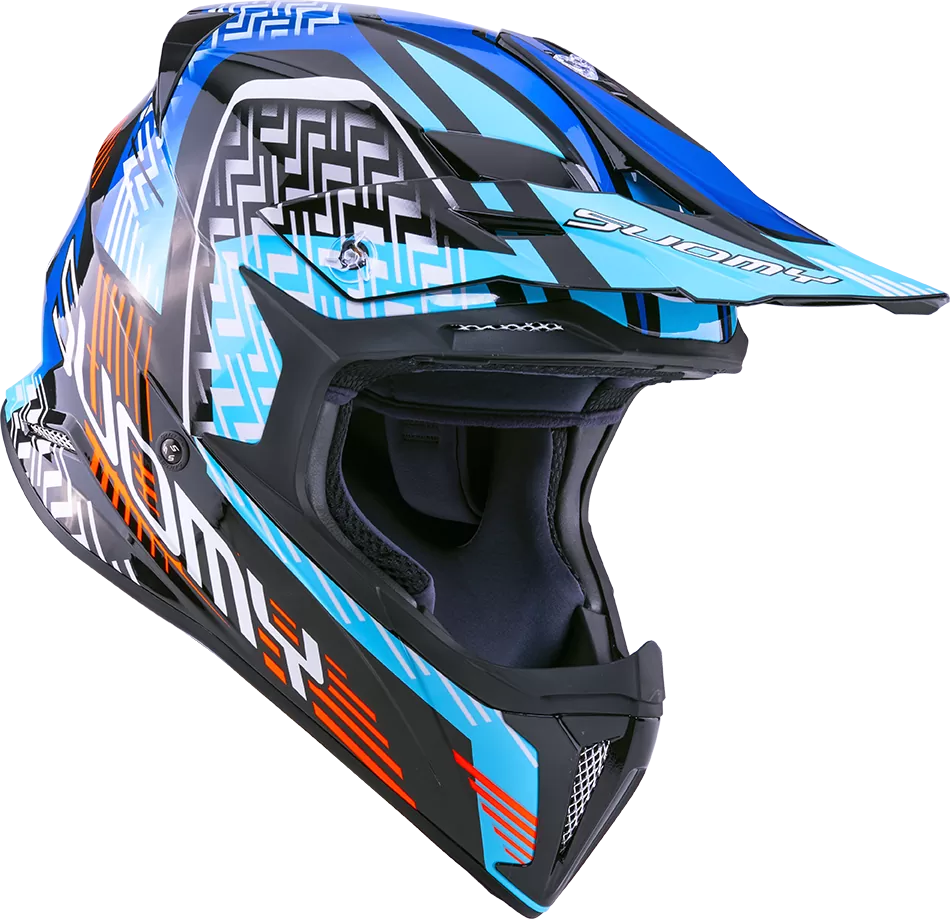 CASCO SUOMY X-WING MOTLEY BLUE/BLACK