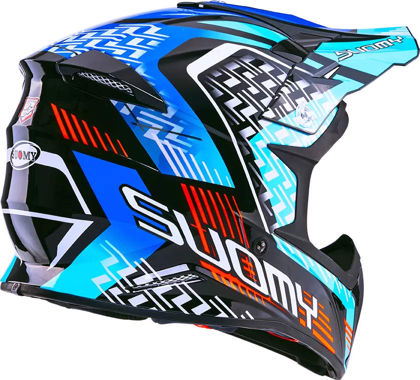 CASCO SUOMY X-WING MOTLEY BLUE/BLACK