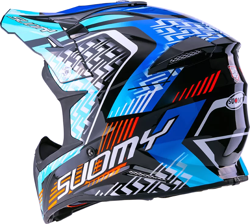CASCO SUOMY X-WING MOTLEY BLUE/BLACK