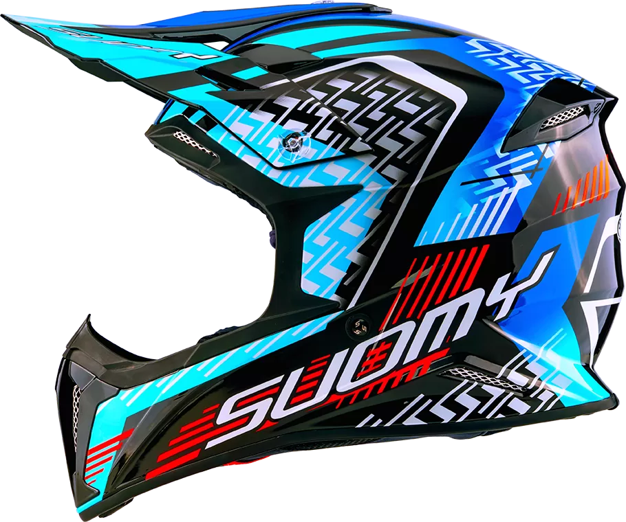 CASCO SUOMY X-WING MOTLEY BLUE/BLACK