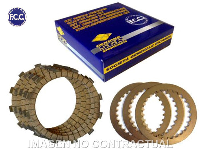 KIT DISCOS FCC COMPLETO HONDA CRF 100 F