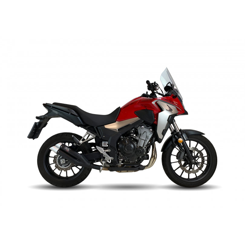ESCAPE IXIL SLIP ON - DUAL HYPERLOW BLACK XL - HONDA CB 500 X 21-24 (PC64)