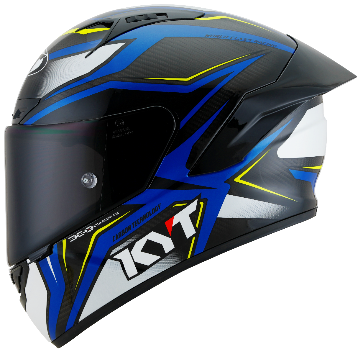CASCO KYT NZ-RACE CARBON STRIDE BLUE/WHITE