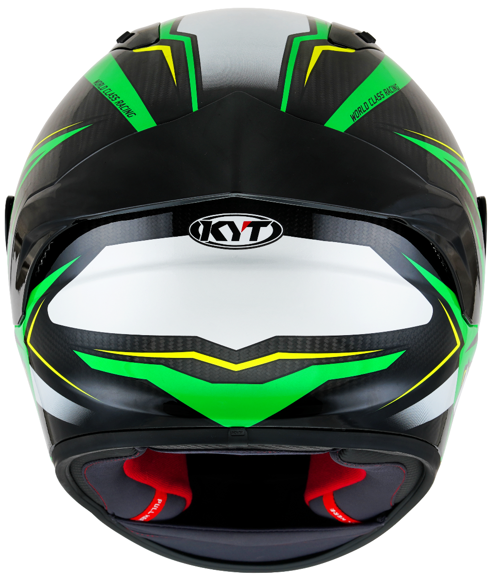 CASCO KYT NZ-RACE CARBON STRIDE GREEN FLUO