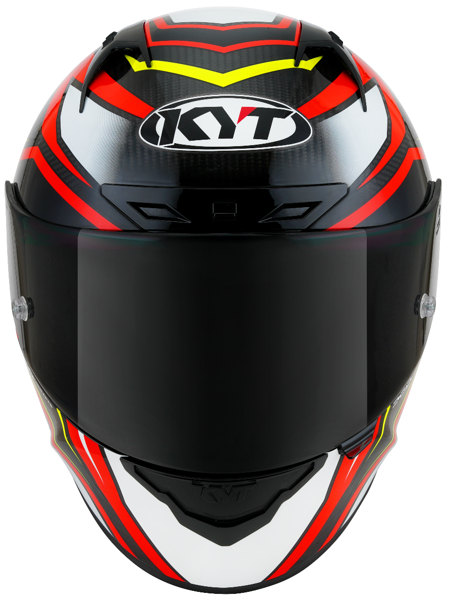 CASCO KYT NZ-RACE CARBON STRIDE RED/WHITE